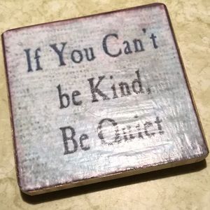 $5 w/$10 PURCHASE Handcrafted Magnet Wood Sign